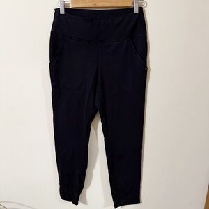 Jaanuu Womens Black Ankle Joggers Scrub Bottoms Size Small